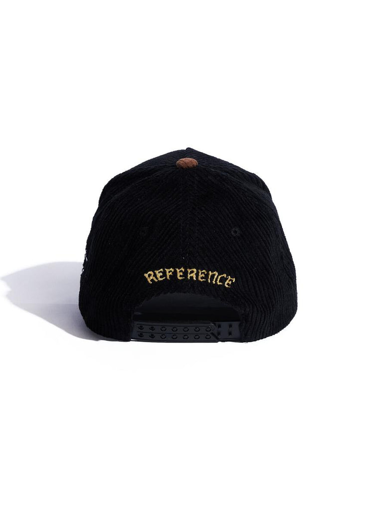 PARADISE LA CORDUROY HAT BLACK/BROWN By Reference