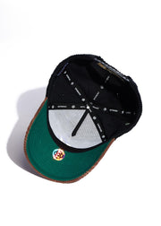 PARADISE LA CORDUROY HAT BLACK/BROWN By Reference