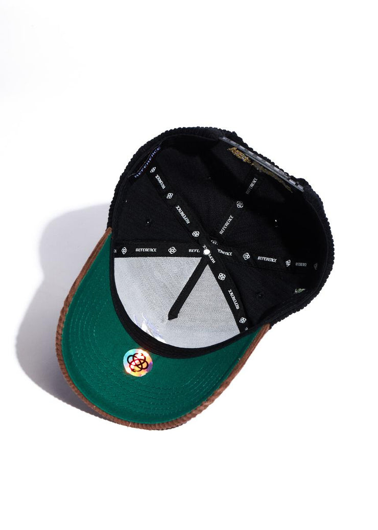 PARADISE LA CORDUROY HAT BLACK/BROWN By Reference