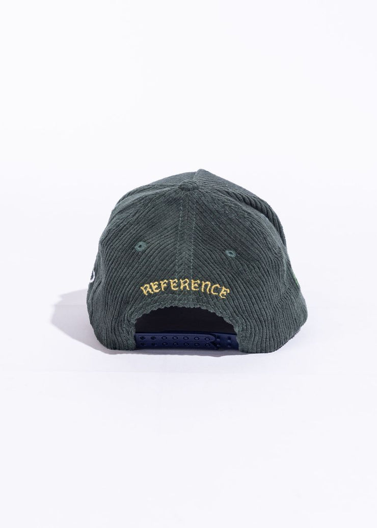 PARADISE LA CORDUROY HAT DARK GREEN By Reference