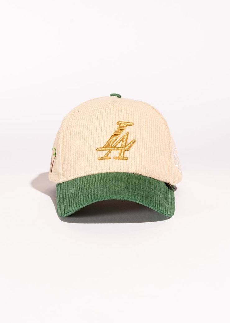 PARADISE LA CORDUROY BRIM by Reference (CREAM/GREEN)