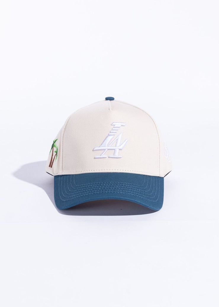 Paradise LA CREAM/OXFORD BLUE Hat by Reference