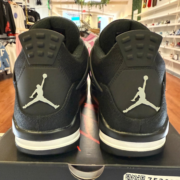 (Pre-Owned) Nike Air Jordan 4 Retro SE Black Canvas, like new*