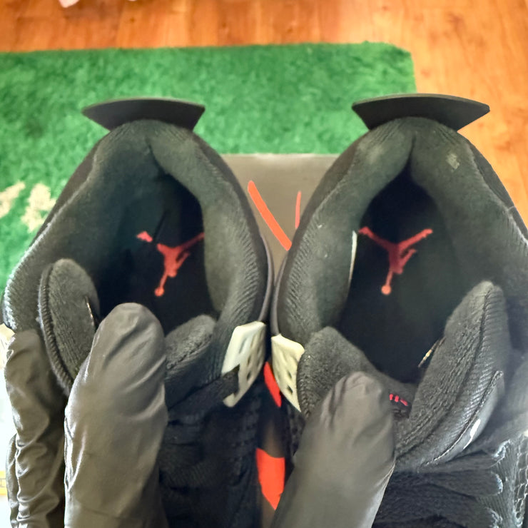 (Pre-Owned) Nike Air Jordan 4 Retro SE Black Canvas, like new*