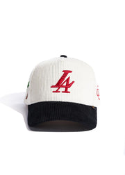 PARADISE LA CORDUROY CREAM/BLACK/RED Hat By Reference