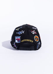 All Over Black LA Hat By Reference