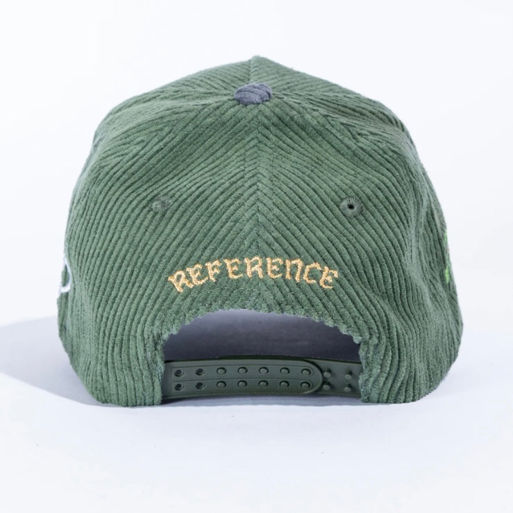 PARADISE LA CORDUROY HAT DARK GREEN By Reference