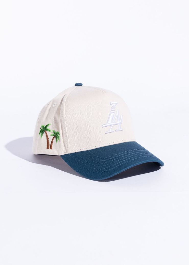 Paradise LA CREAM/OXFORD BLUE Hat by Reference