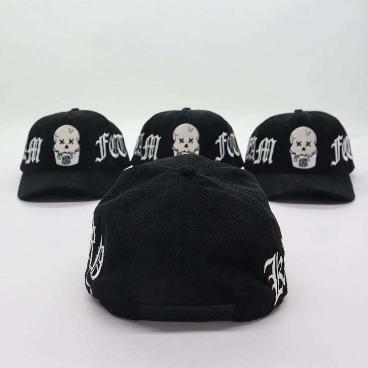 Corduroy Black Kream Factory Snapback hat