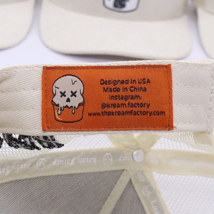 Corduroy/Mesh Off white colored Snapback Kream Factory