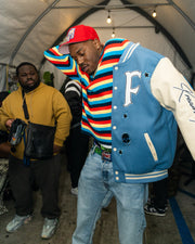 Kream Factory Baby Blue Letterman/Varsity Jacket