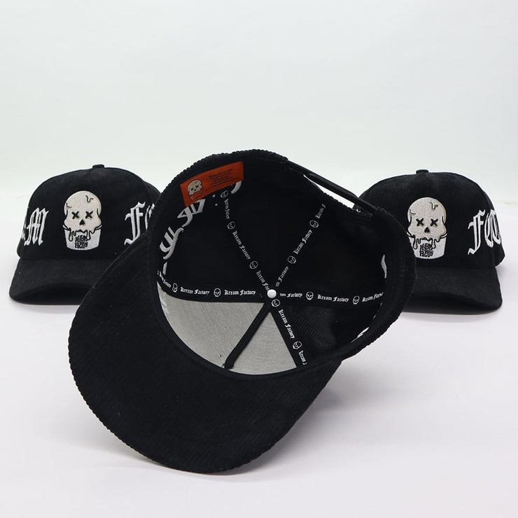 Corduroy Black Kream Factory Snapback hat