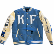 Kream Factory Baby Blue Letterman/Varsity Jacket