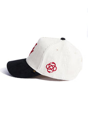 PARADISE LA CORDUROY CREAM/BLACK/RED Hat By Reference