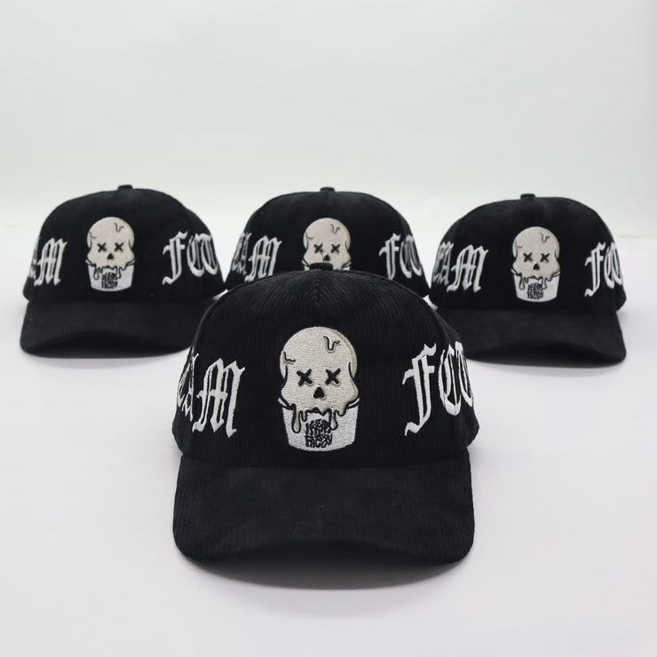 Corduroy Black Kream Factory Snapback hat