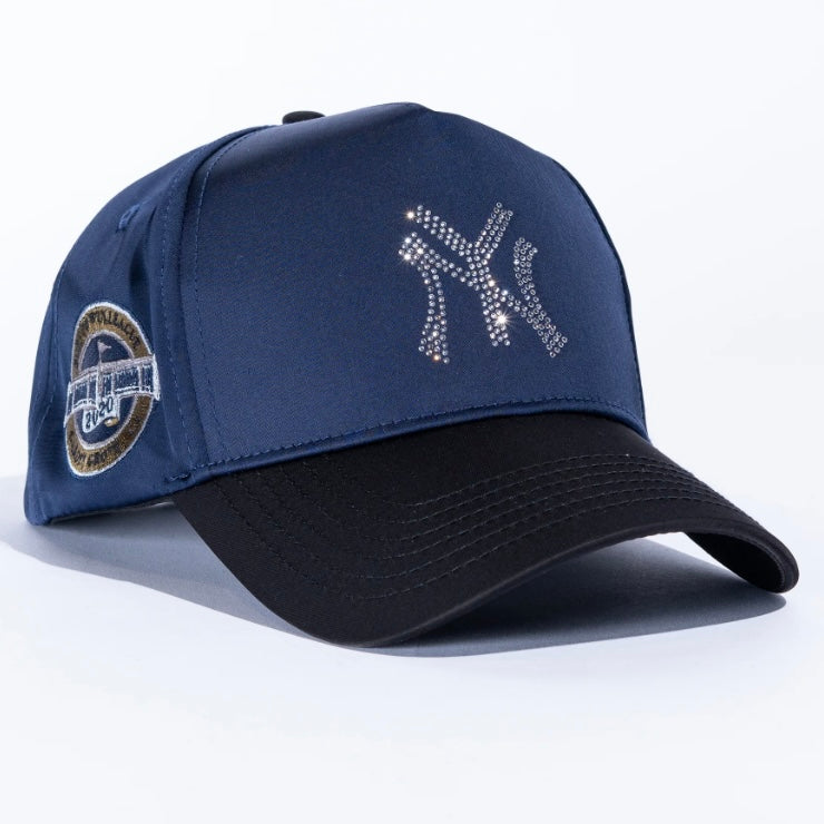 NY Crystals by Reference (Navy Satin/Blk)