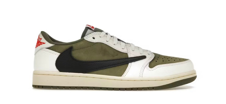 NIKE JORDAN 1 LOW TRAVIS SCOTT MEDIUM OLIVE