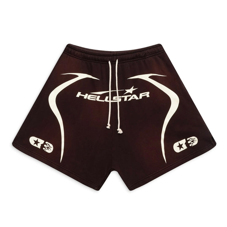 Hellstar Warm Up Shorts Brown