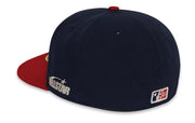 HELLSTAR FITTED HAT 7 1/4 NAVY RED