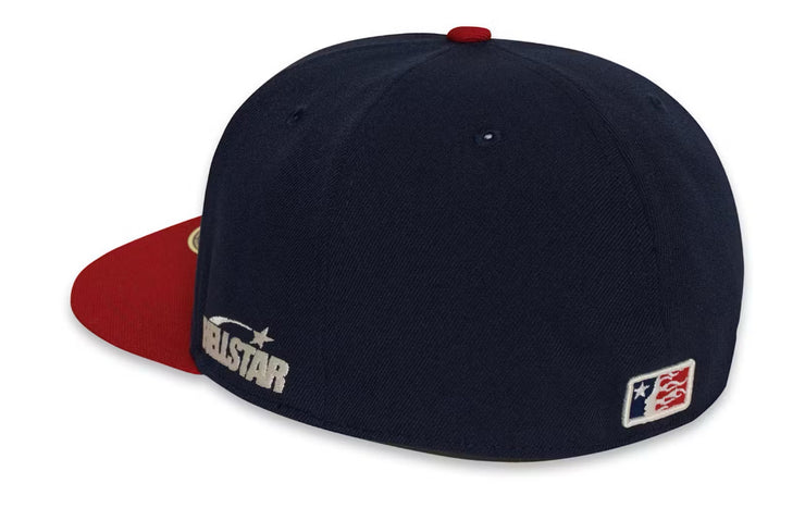 HELLSTAR FITTED HAT 7 1/4 NAVY RED