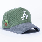 PARADISE LA CORDUROY HAT DARK GREEN By Reference