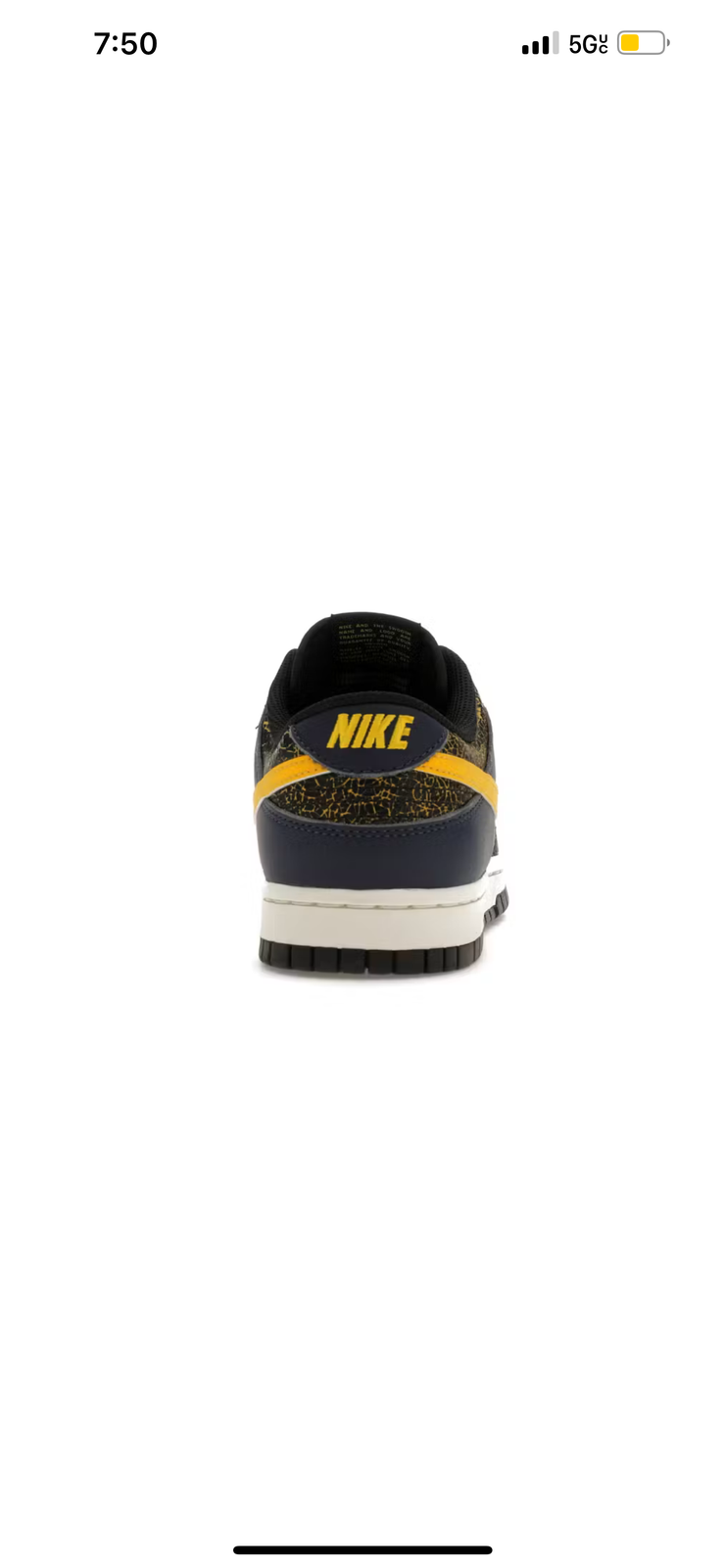 Nike Dunk Low Vintage Michigan