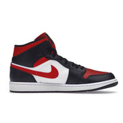 Nike Air Jordan 1 Mid White Black Red (2022)