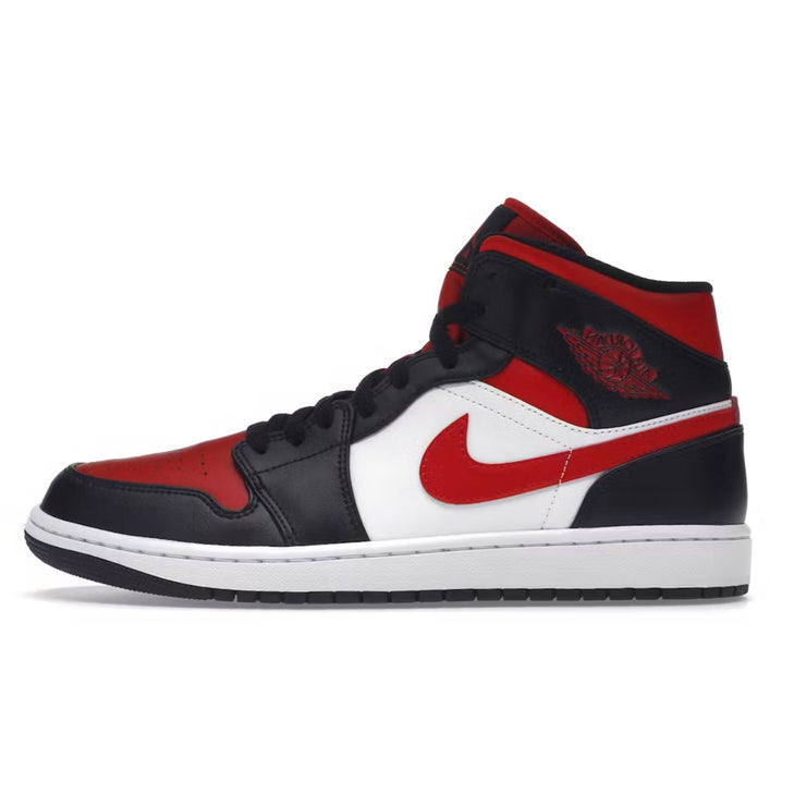 Nike Air Jordan 1 Mid White Black Red (2022)