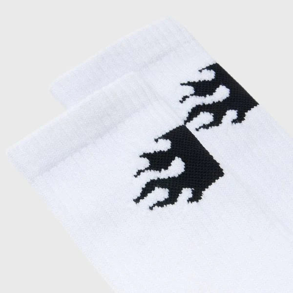Heatwave Socks White and Black by Homme Femme