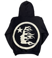 Hellstar Studio Basic Black Logo Hoodie