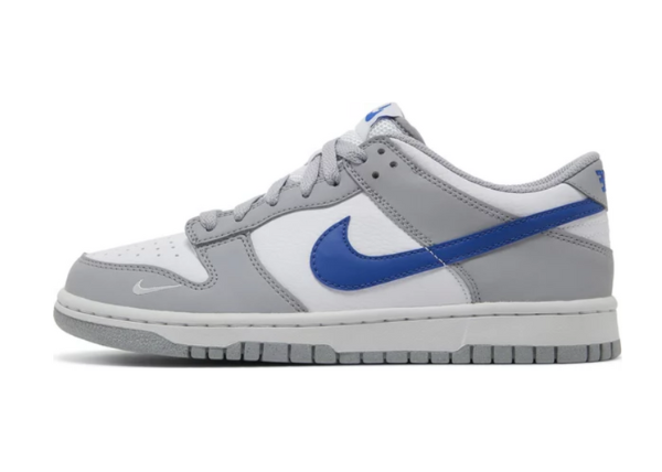 Nike Dunk Low Mini Swoosh Wolf Grey Game Royal (GS)