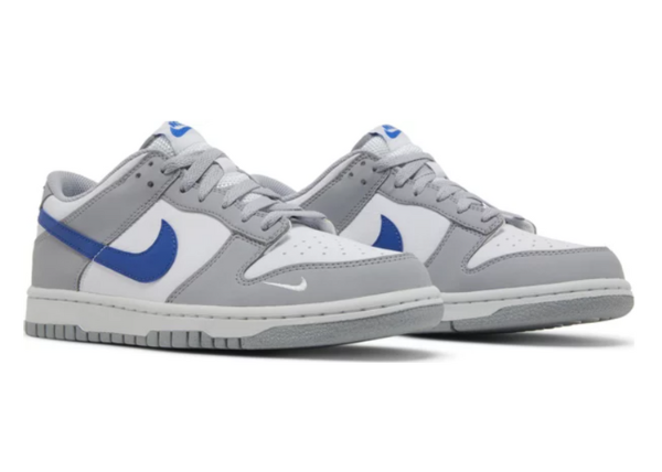 Nike Dunk Low Mini Swoosh Wolf Grey Game Royal (GS)