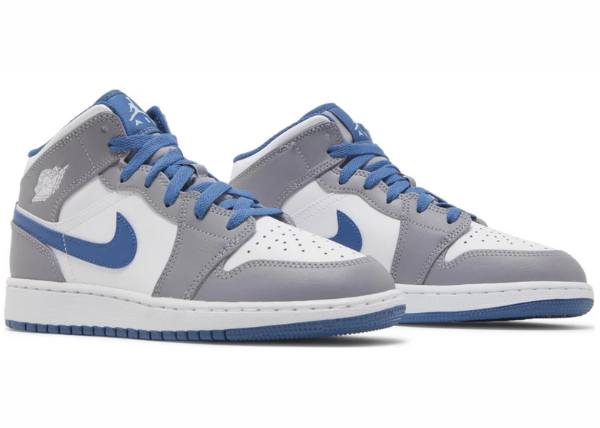 Jordan 1 Mid True Blue Cement (GS)