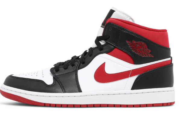 Jordan 1 Mid Gym Red Black White