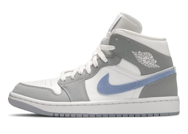 Jordan 1 Mid Wolf Grey Aluminum (Women's)