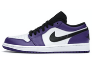 Jordan 1 Low Court Purple White