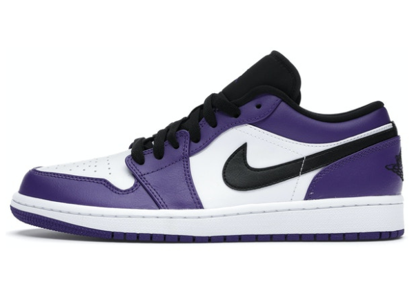 Jordan 1 Low Court Purple White