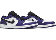 Jordan 1 Low Court Purple White