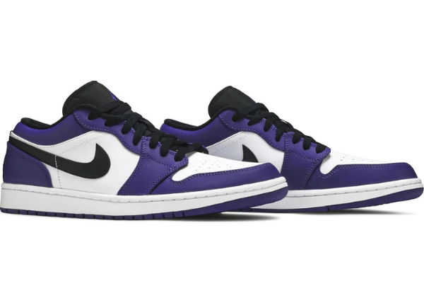 Jordan 1 Low Court Purple White
