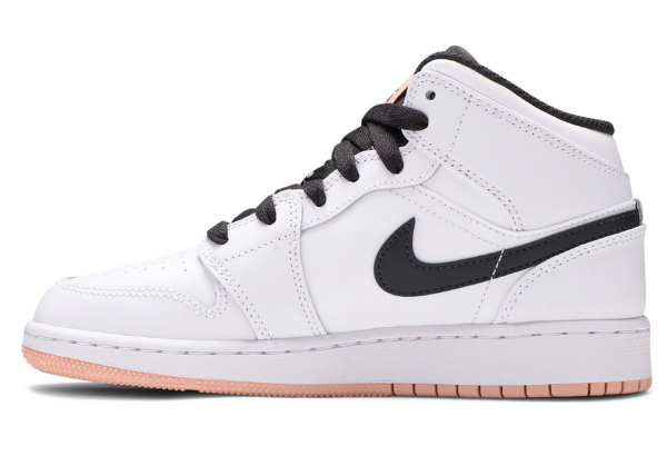 Air Jordan 1 Mid GS 'White Arctic Orange'