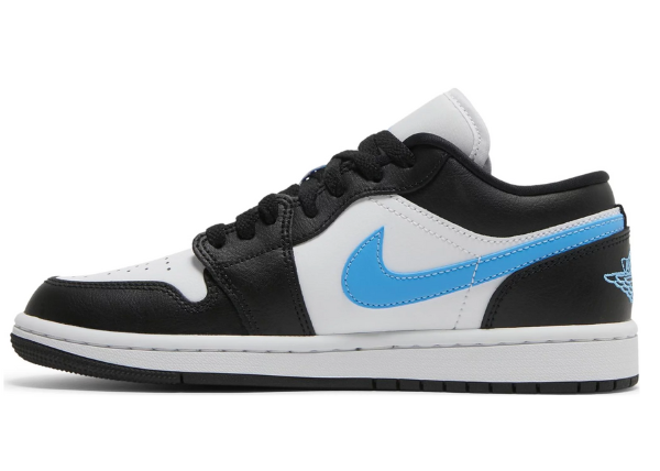 Jordan 1 Low Black University Blue White (W)