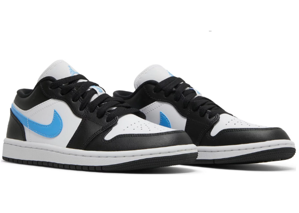 Jordan 1 Low Black University Blue White (W)