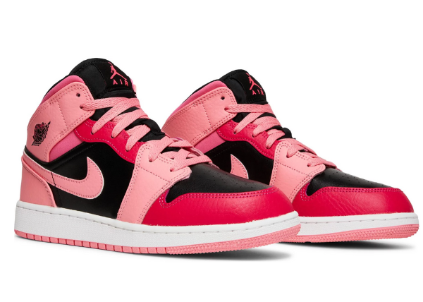 Jordan 1 Mid Coral Chalk (GS)