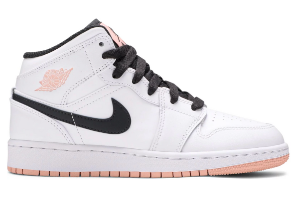 Air Jordan 1 Mid GS 'White Arctic Orange'