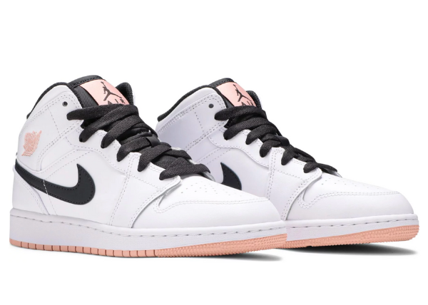 Air Jordan 1 Mid GS 'White Arctic Orange'