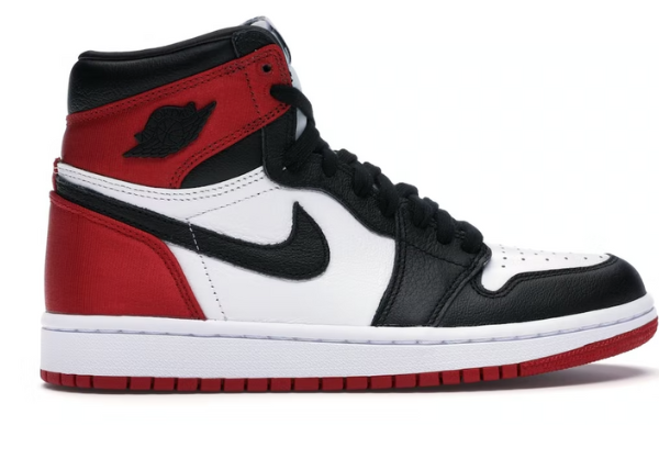 Jordan 1 Retro High Satin Black Toe (W)