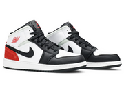 Jordan 1 Mid SE White Black Red Spruce (GS)